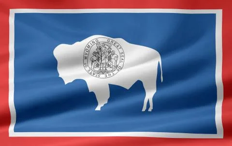 Flag of Wyoming Stock Photos