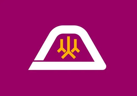Flag of Yamanashi Prefecture Stock Illustration