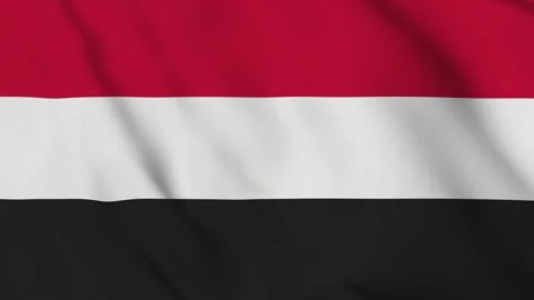 Flag of Yemen – 4K Seamless Loop of the Arabian Peninsula Republic Banner Stock Footage 311605602
