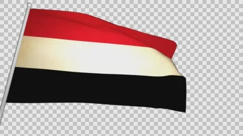 Flag Yemen Stock Footage 61439677