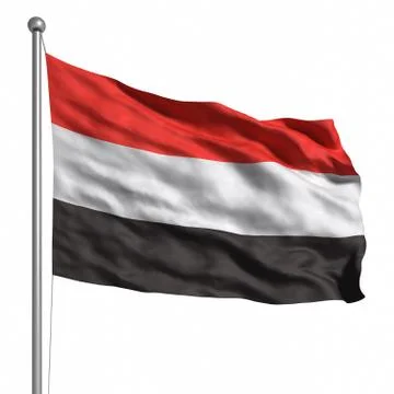 Flag of yemen Stock Illustration