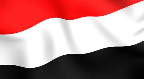 Flag of yemen Stock Illustration