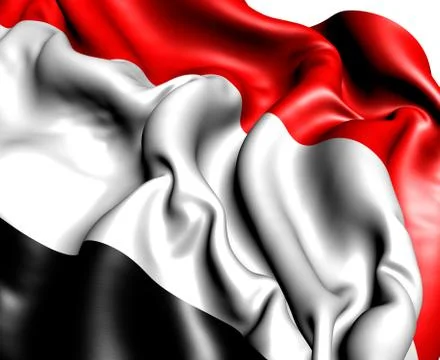 Flag of yemen Stock Illustration