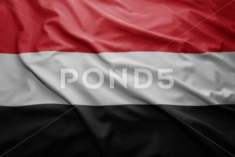 Flag of yemen Stock Illustration