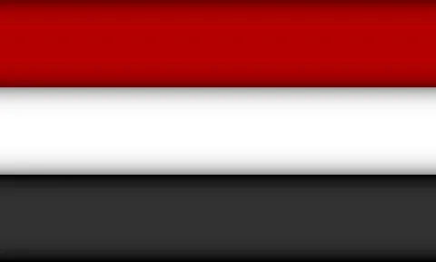 Flag of Yemen. Stock Illustration