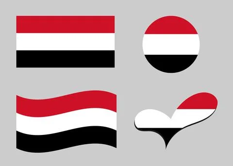 Flag of Yemen Stock Illustration