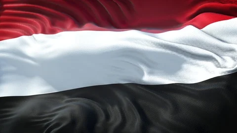 Flag of Yemen Loop Stock Footage 104702985