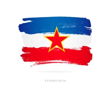Flag of Yugoslavia. Abstract concept Stock Illustration