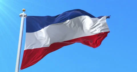 Flag of Yugoslavia. Loop Stock Footage 172526959
