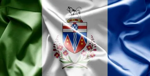 Flag of yukon Illustrazione stock