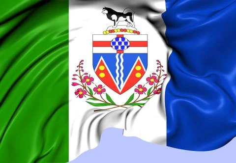 Flag of yukon Stock Illustration
