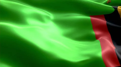 Flag Zambia Stock-Footage 47787391