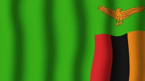 Flag of Zambia Vidéo 175892073