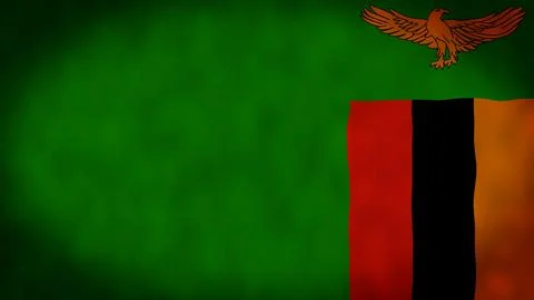 Flag of Zambia Stock Illustration