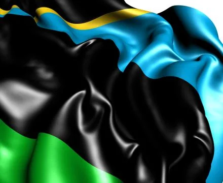 Flag of zanzibar Stock Illustration