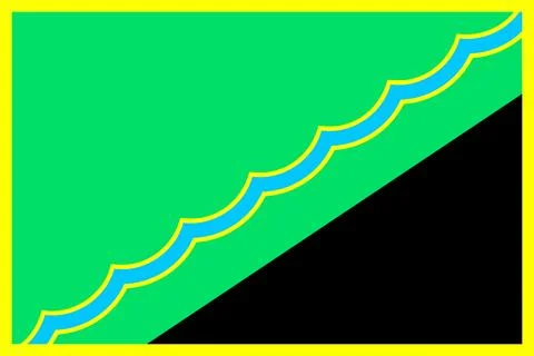 The flag of Zhdanivka Stock Illustration