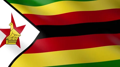 Flag of Zimbabwe Stock Footage 151733799