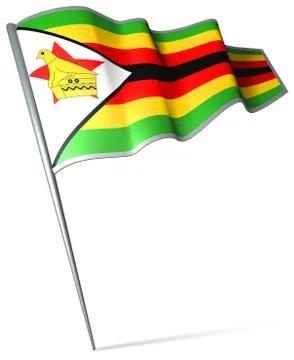 Flag of Zimbabwe Stock Illustration