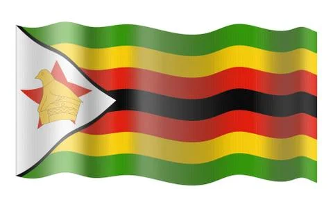 Flag of Zimbabwe Stock Illustration