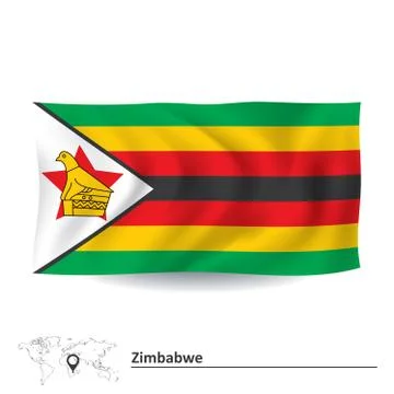 Flag of Zimbabwe Stock Illustration