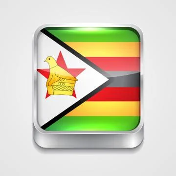 Flag of zimbabwe Stock Illustration