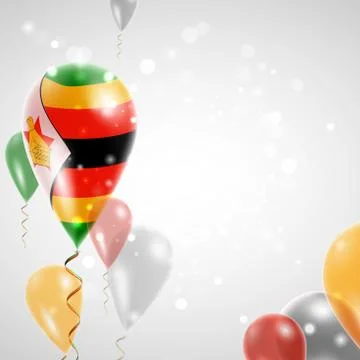 Flag of Zimbabwe Stock Illustration