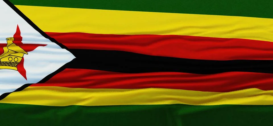 Flag of Zimbabwe Stock Illustration