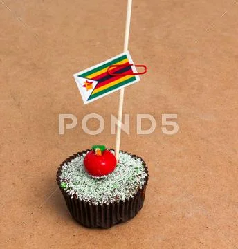 Flag of a zimbabwe Stock Photos