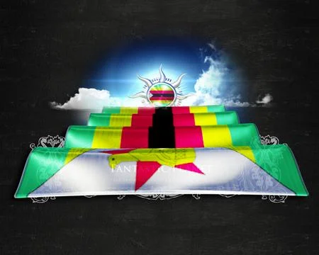 Flag Zimbabwe quality designer flag Stock Illustration