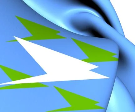 Flag of zuidhorn Stock Illustration