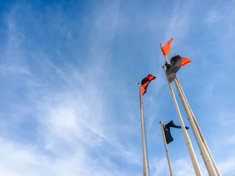 Flag/Blue/Sky Stock-Fotos