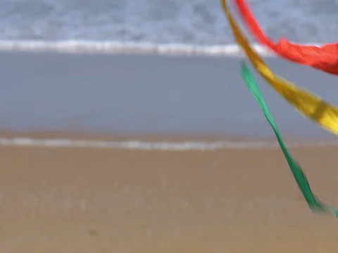 Flagler Beach Spinning Kite Stock-Footage 70335955