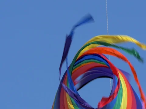 Flagler Beach Spinning Kite Video stock 70337041