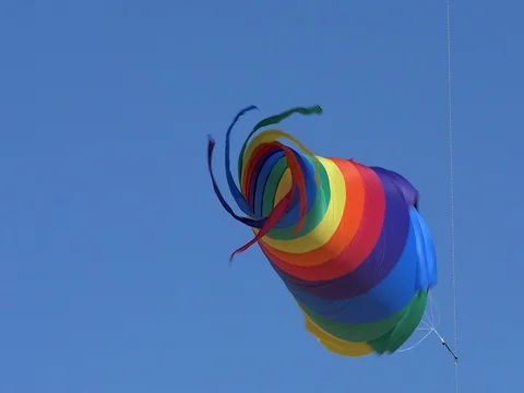 Flagler Beach Spinning Kite Stock Footage 70337098