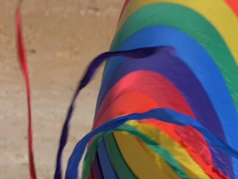 Flagler Beach Spinning Kite Stock Footage 70337137