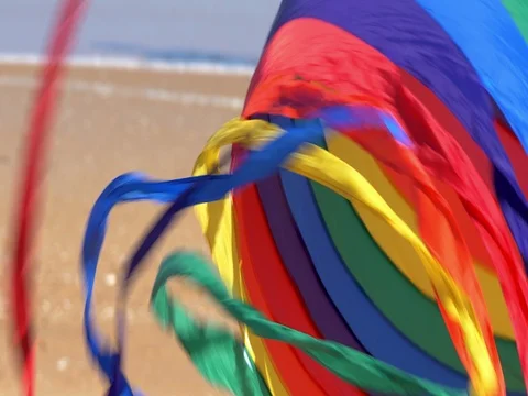 Flagler Beach Spinning Kite Stock Footage 70346385