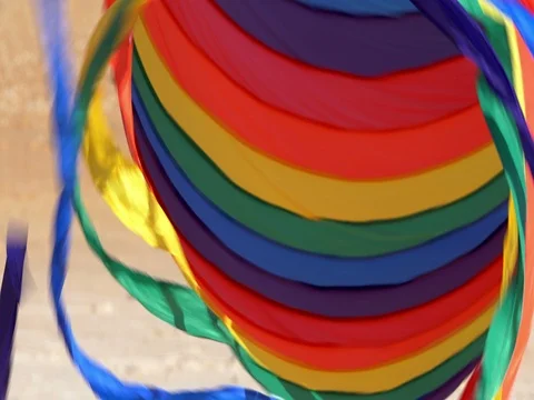 Flagler Beach Spinning Kite Stock Footage 70346678