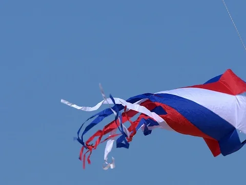 Flagler Beach Spinning Kite Video stock 70346730