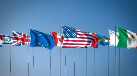 Flags 2 Stock Footage 708722