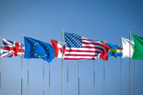 Flags 2 Stock Footage 708729