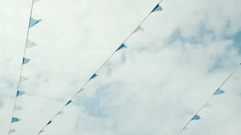 Flags against the sky Stock Footage 169982159