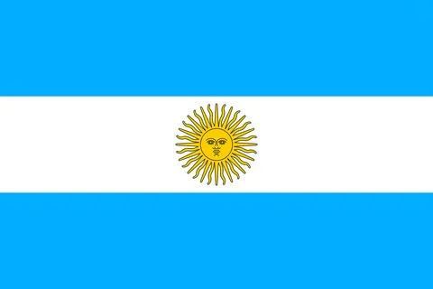 Flags of Argentina Stock Illustration