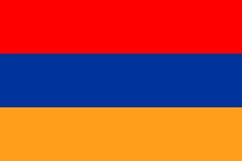 Flags of Armenia Stock Illustration