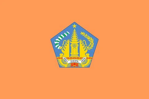 Flags of Bali Stock Illustration