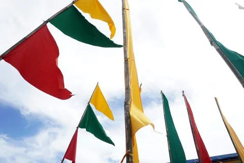 Flags banners Stockfoto's