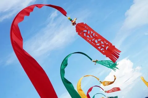 Flags banners Stock Photos