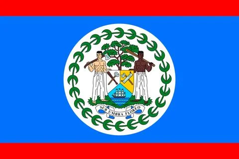 Flags of Belize Stock Illustration