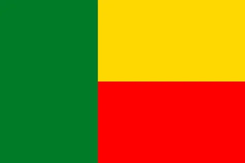 Flags of Benin Stock Illustration