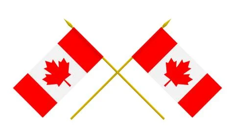 Flags, canada Stock Illustration