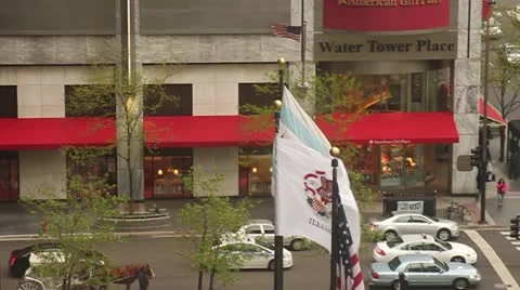 Flags - Chicago.mp4 動画素材 11060633